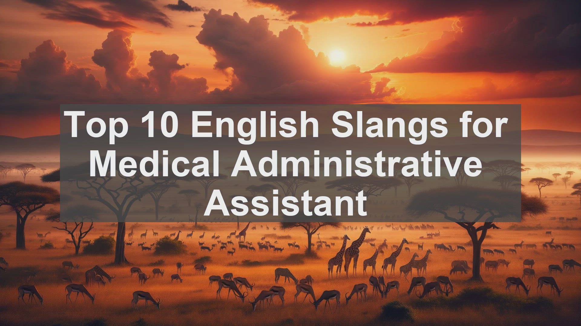 'Video thumbnail for Top 10 English Slangs for Medical Administrative Assistant'