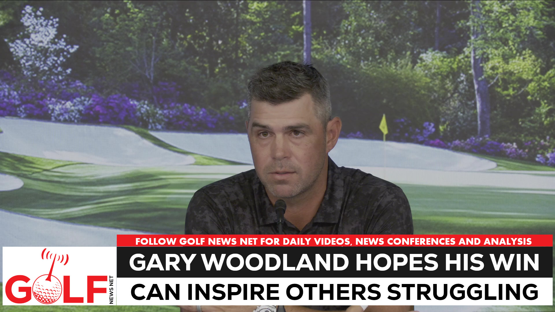 Video thumbnail for Gary Woodland hopes Houston win inspires people going through difficult times