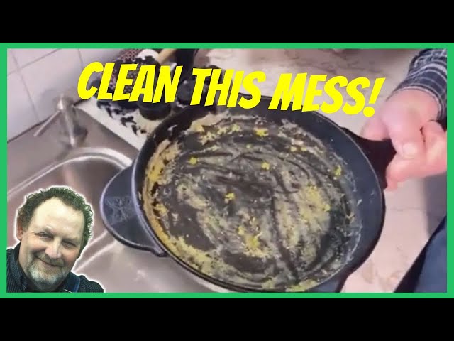 Video thumbnail for How To Clean A Cast Iron Skillet After Cooking Eggs
