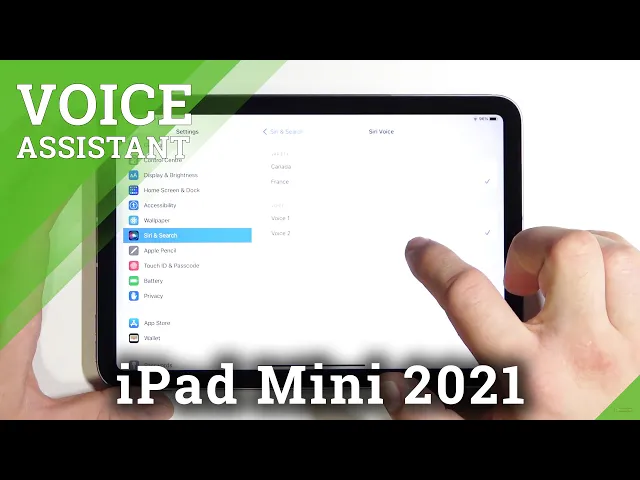 Video thumbnail for How to Change Siri Voice on iPad mini 2021 - Manage Siri Settings in iOS
