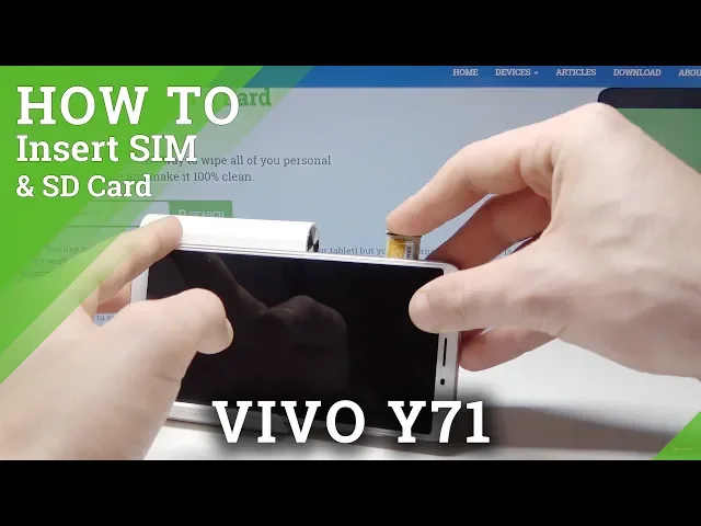 Video thumbnail for How to Insert SIM Card to Vivo Y71 - Input Micro SD Card