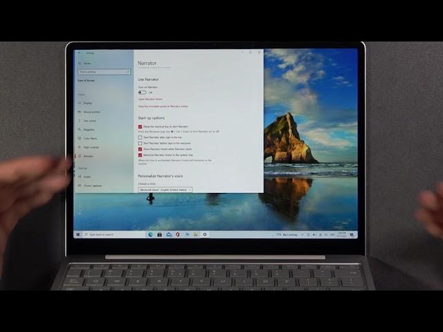 Video thumbnail for How to Turn On / Off Screen Reader on MiCROSOFT Surface Go - Enable / Disable Narrator