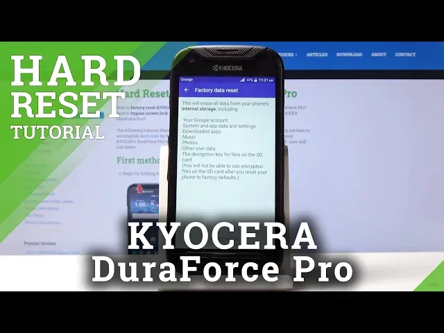 Video thumbnail for How to Factory Reset Kyocera DuraForce Pro - Wipe Data Tutorial