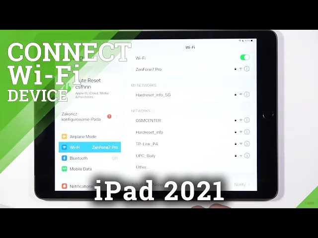 Video thumbnail for How to Connect iPad 9th Gen (2021) with Wi-Fi Network - Enable Wi-Fi Connection