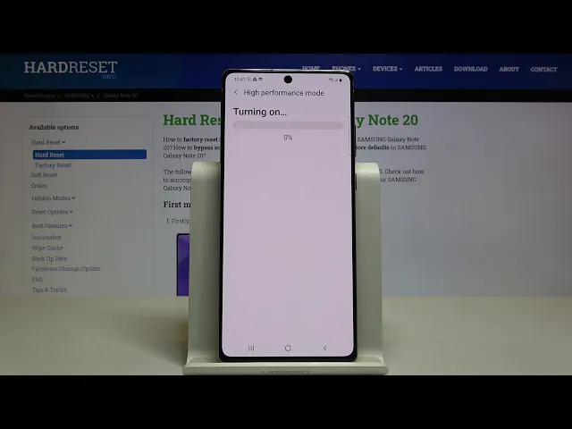 Video thumbnail for How to Activate High Performance Mode in SAMSUNG Galaxy Note 20 – Enable High Performance Mode