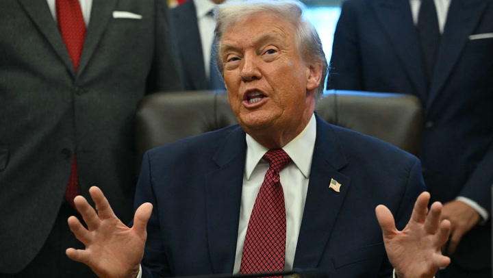 Video thumbnail for Trump Takes NATO Tensions to Turkey
