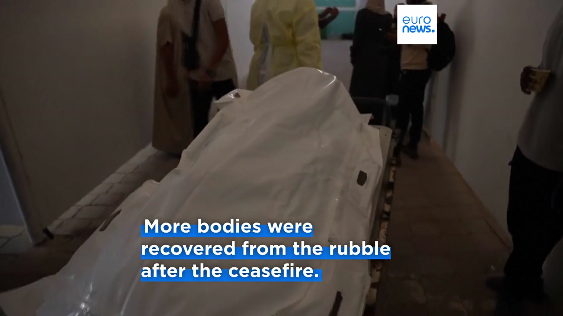 'Video thumbnail for Israel and Hamas carry out exchange of remains as Gaza death toll continues to rise'