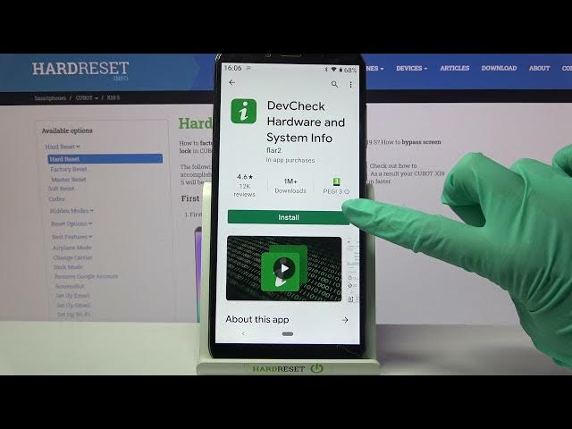 Video thumbnail for How to Check Phone Specifications on CUBOT X19 S – DevCheck Hardware and System Info App