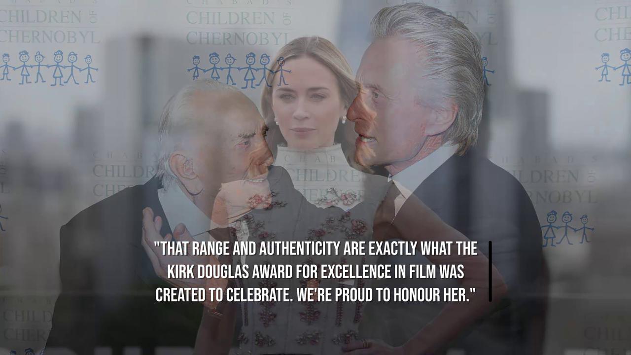 Video thumbnail for Emily Blunt to receive Santa Barbara Film Festival's Kirk Douglas Award.