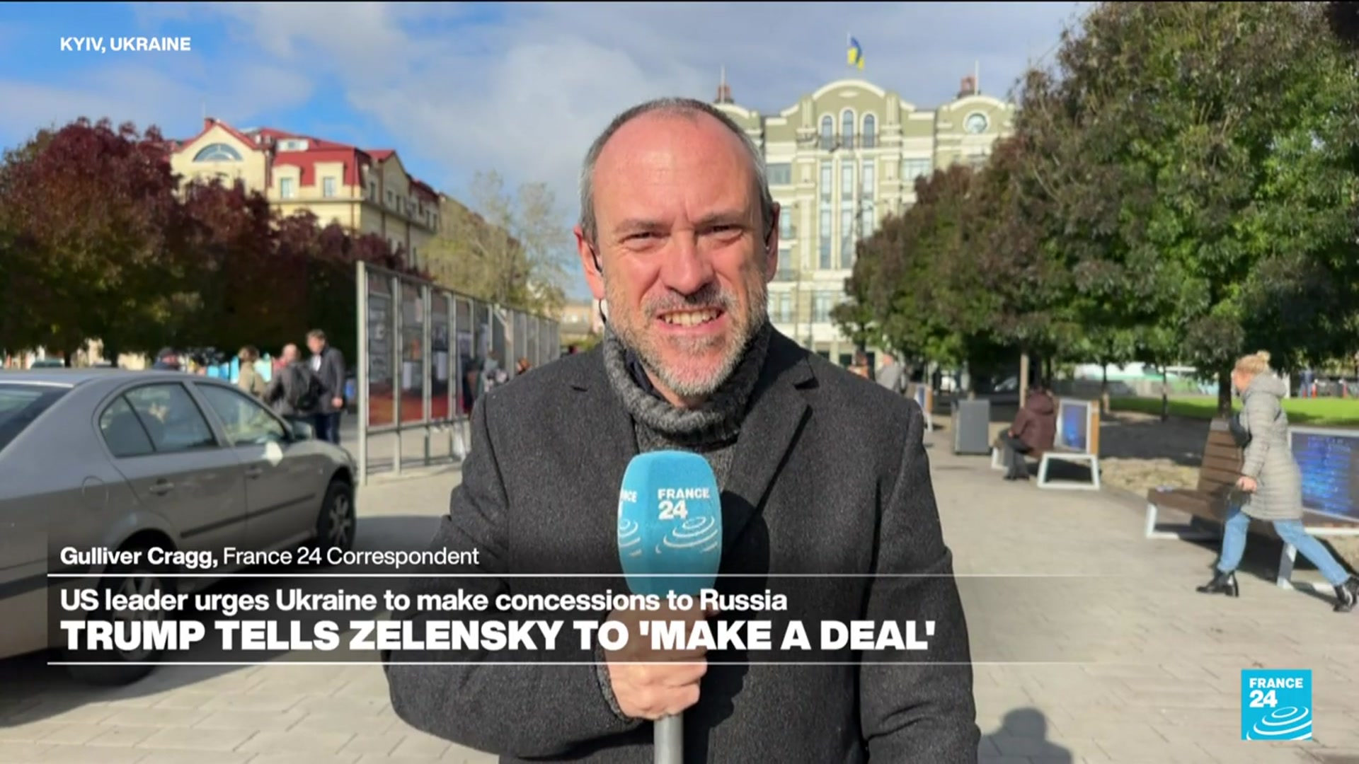 'Video thumbnail for Ukrainians in Donbas want peace as Trump urges deal with Russia'