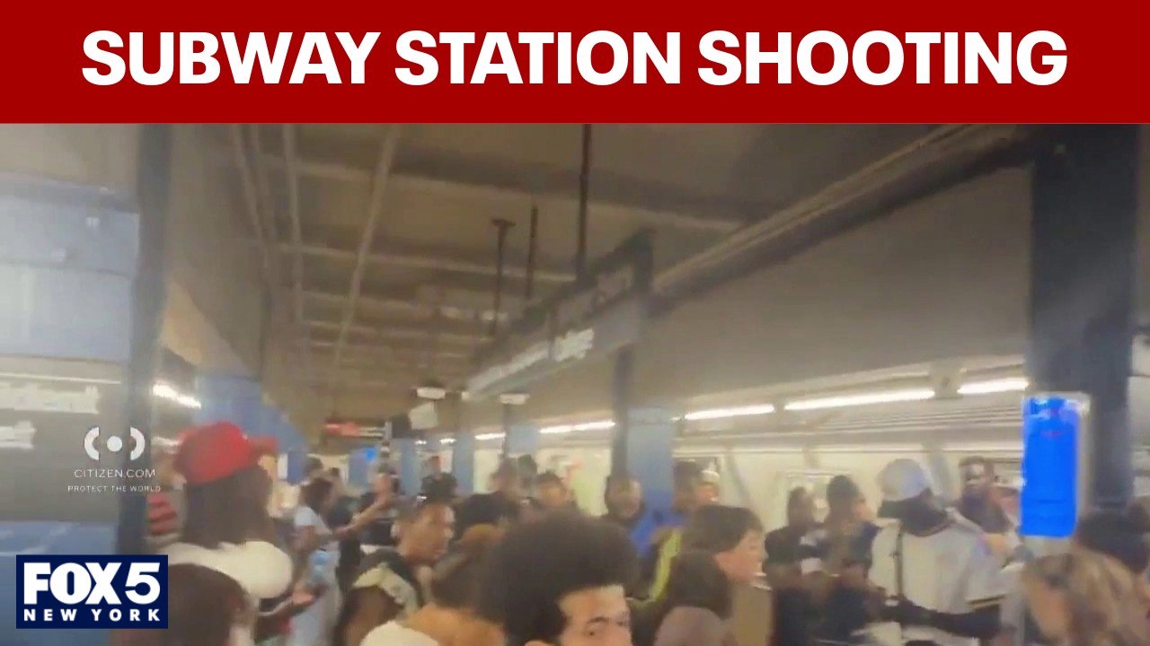 Video thumbnail for Woman, 18, shot on platform in NYC subway station