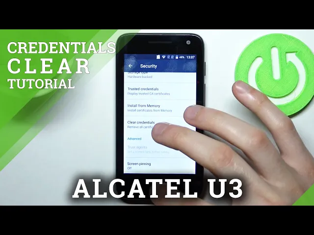 Video thumbnail for How to Clear Credentials on ALCATEL U3 – Remove All Licenses