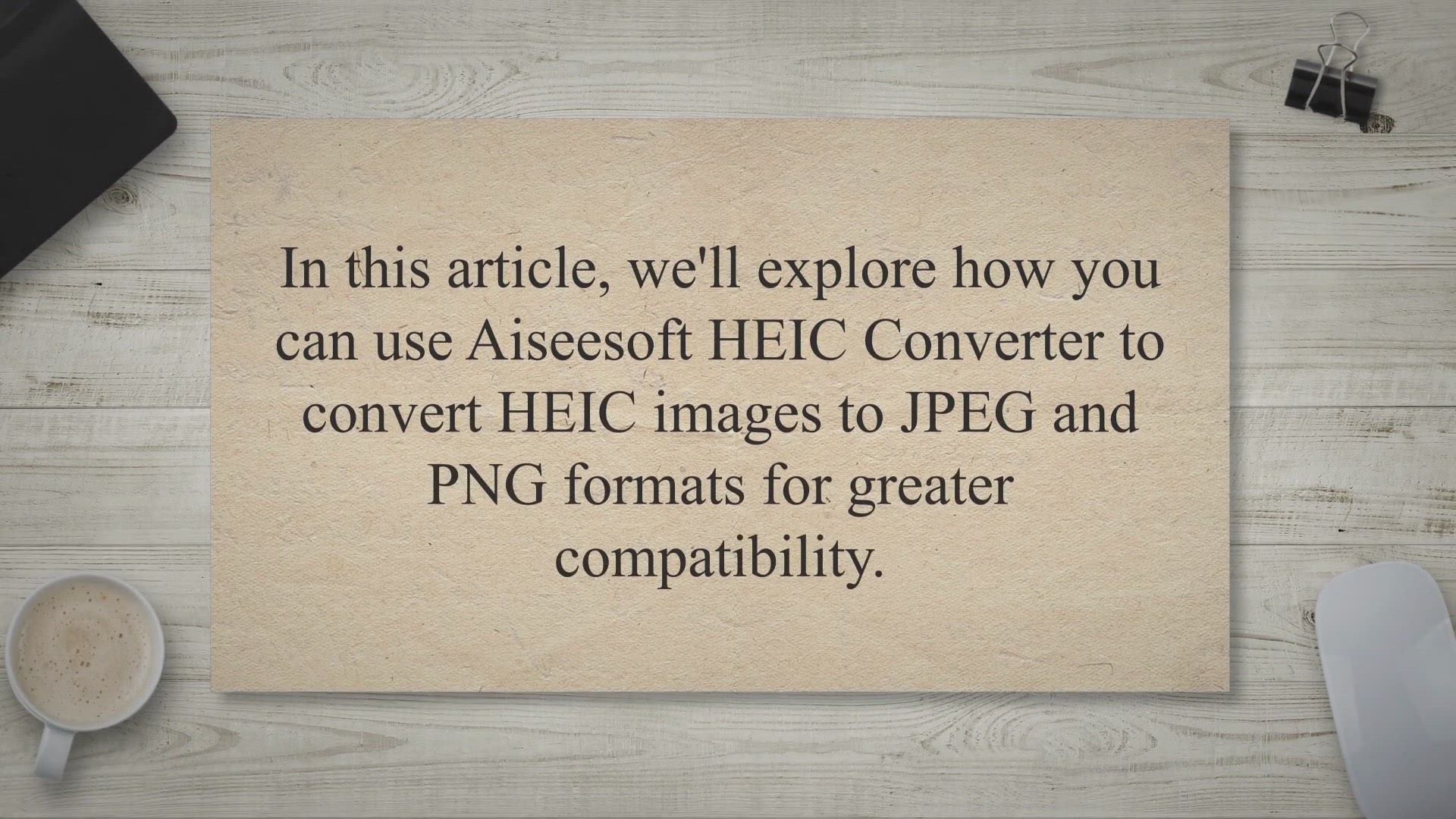 'Video thumbnail for Convert HEIC to JPEG & PNG: Get Aiseesoft HEIC Converter Free for 1 Year!'