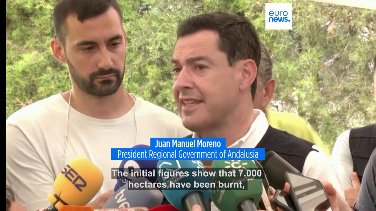 Video thumbnail for Evacuees allowed to return home after deadly Spain wildfire stabilises