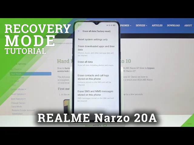 Video thumbnail for Hard Reset REALME Narzo 20A - Reset Settings & Use Recovery Mode