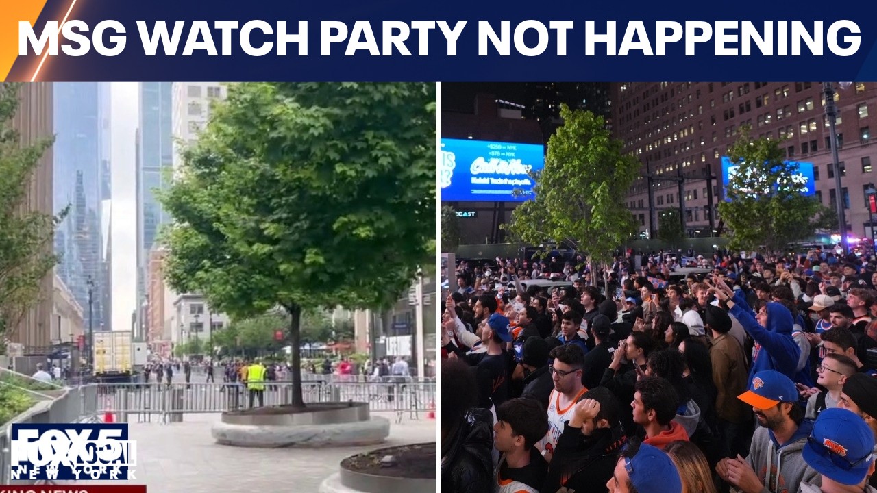 Video thumbnail for MSG watch party for Knicks no longer happening