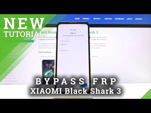 Video thumbnail for How to Skip FRP in XIAOMI Black Shark 3 - Bypass Google Verification