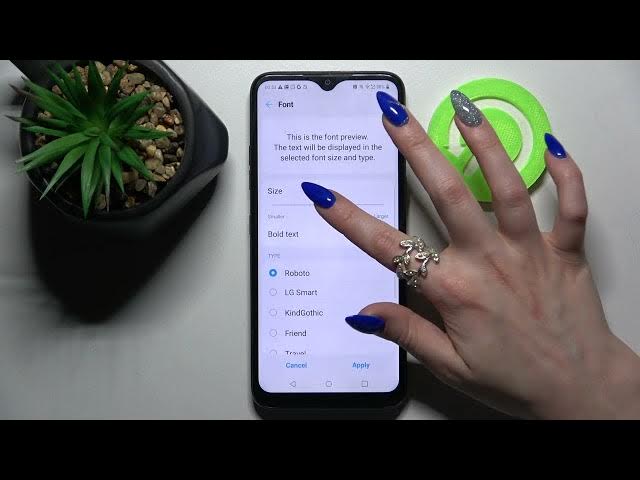 Video thumbnail for How to Change Font Size on LG K41S – Manage Text Size