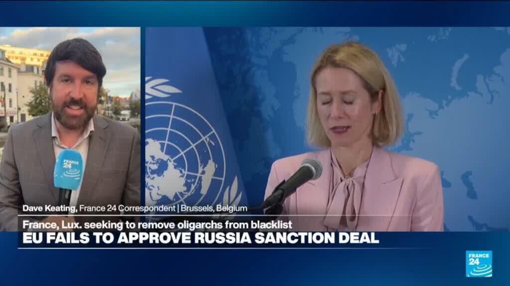 Video thumbnail for EU fails to reach deal to lift sanctions on Russian oligarchs