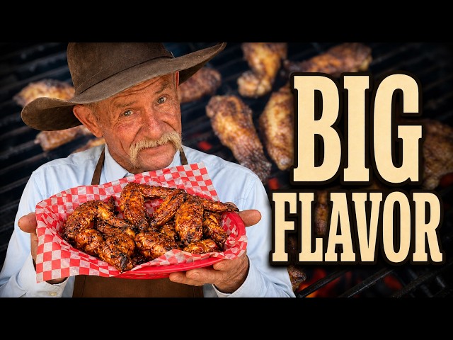 Video thumbnail for Chicken Wings with a Cowboy Cider Mop Sauce - Better Than Buffalo!