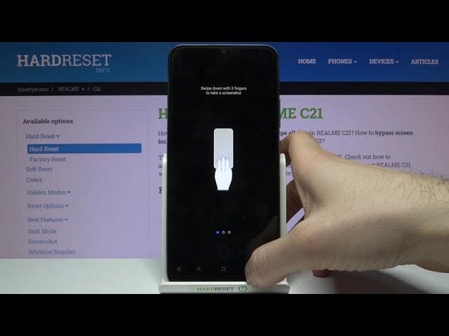 Video thumbnail for How to Take Screenshot without Side Keys in REALME C21 – Capture Screen without Keys