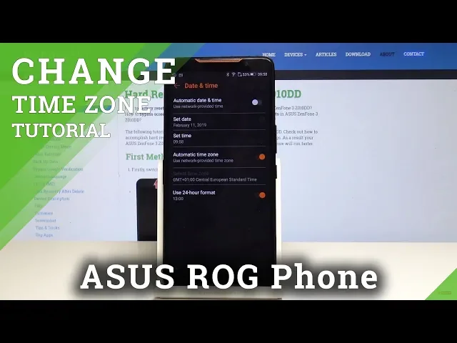 Video thumbnail for How to Set Up Date and Time on ASUS ROG Phone – Time Zone and Region Set Up
