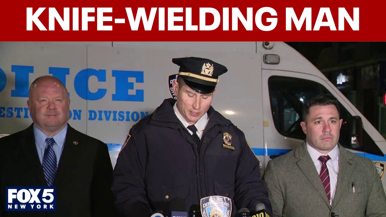 Video thumbnail for Police shoot knife-wielding man in East Harlem