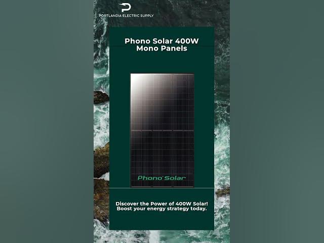 Video thumbnail for Phono Solar β 400W β Black on Black 108 Mono Cells Solar Panel