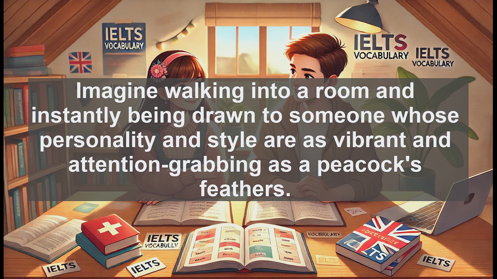 'Video thumbnail for 5000 Must Know IELTS 8.0 Vocabulary - Flamboyant: Adding Flair to Your IELTS Vocabulary'
