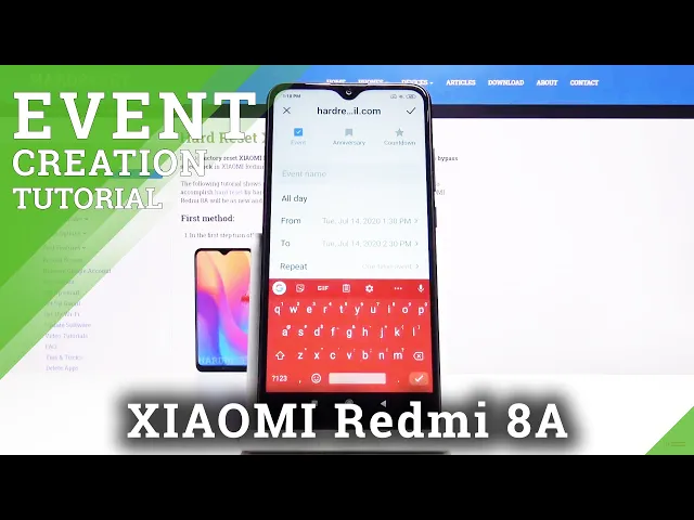 Video thumbnail for How to Add Event to Calendar in XIAOMI Redmi 8A – Set Up Alert