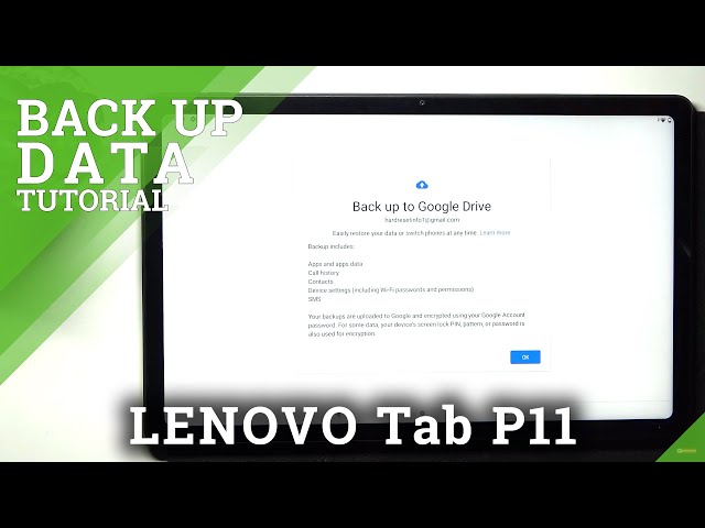 Video thumbnail for How to Enable Google Backup in Lenovo Tab P11 - Add Google Backup