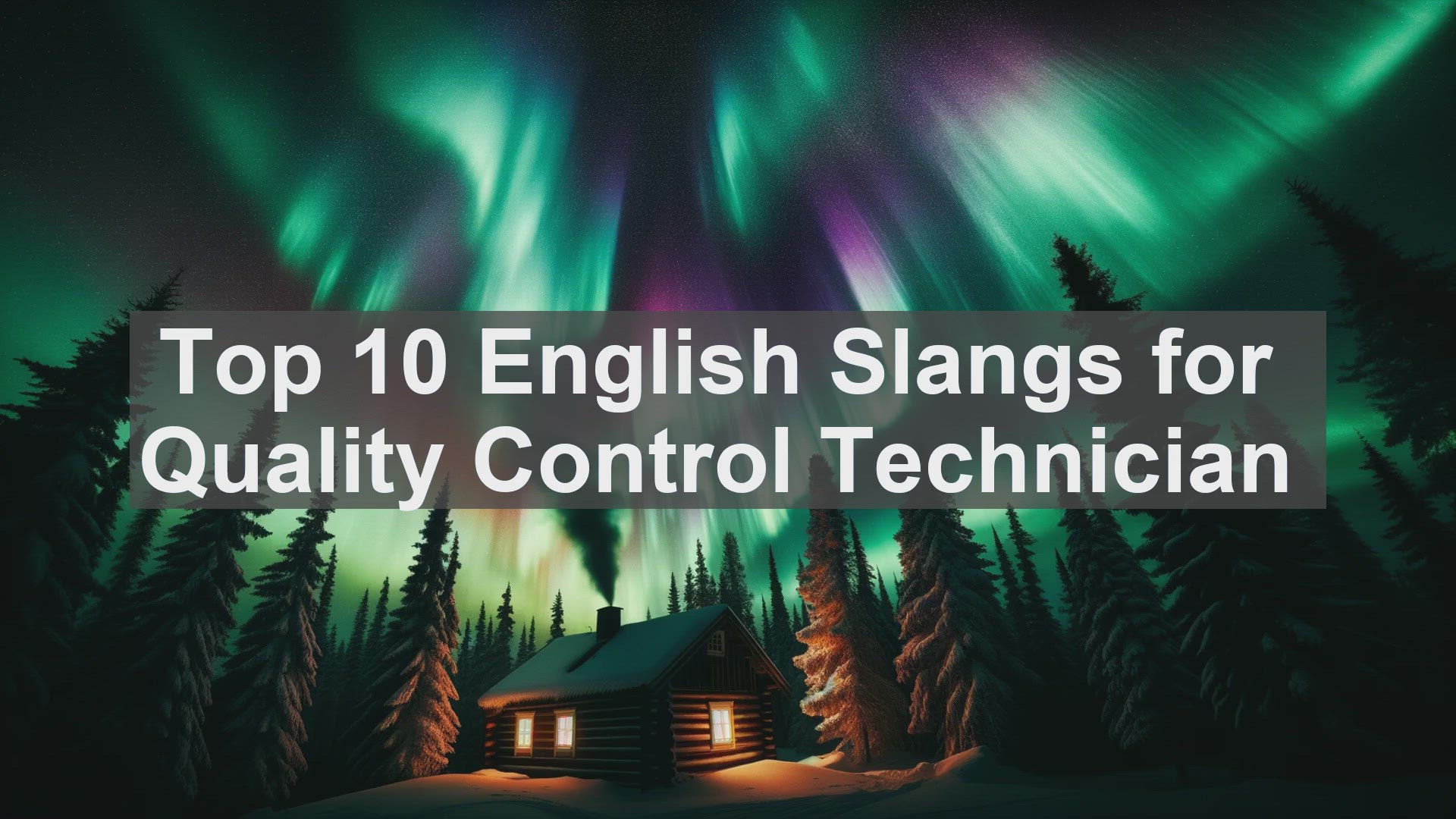 'Video thumbnail for Top 10 English Slangs for Quality Control Technician'