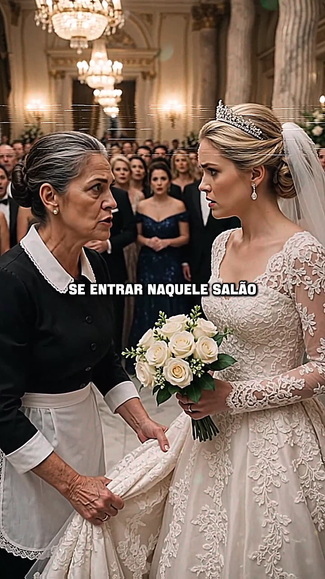 Video thumbnail for A EMPREGADA Agarrou O VESTIDO Da Noiva Do BILIONÁRIO No Baile... E Um SEGREDO Veio À Tona