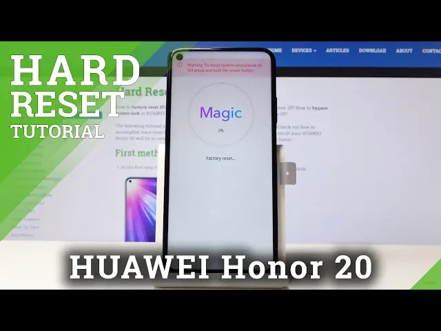 Video thumbnail for Honor 20 Hard Reset / Bypass Screen Lock