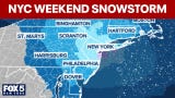 Video thumbnail for How much will it snow this weekend in NYC?