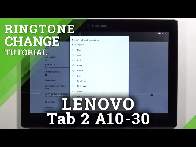 Video thumbnail for How to Change Ringtone on LENOVO Tab 2 A10-30 – Ringtone List