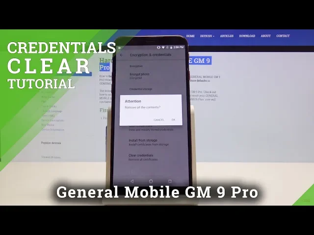 Video thumbnail for How to Clear Credentials in GENERAL MOBILE GM 9 Pro - Delete All Licenses