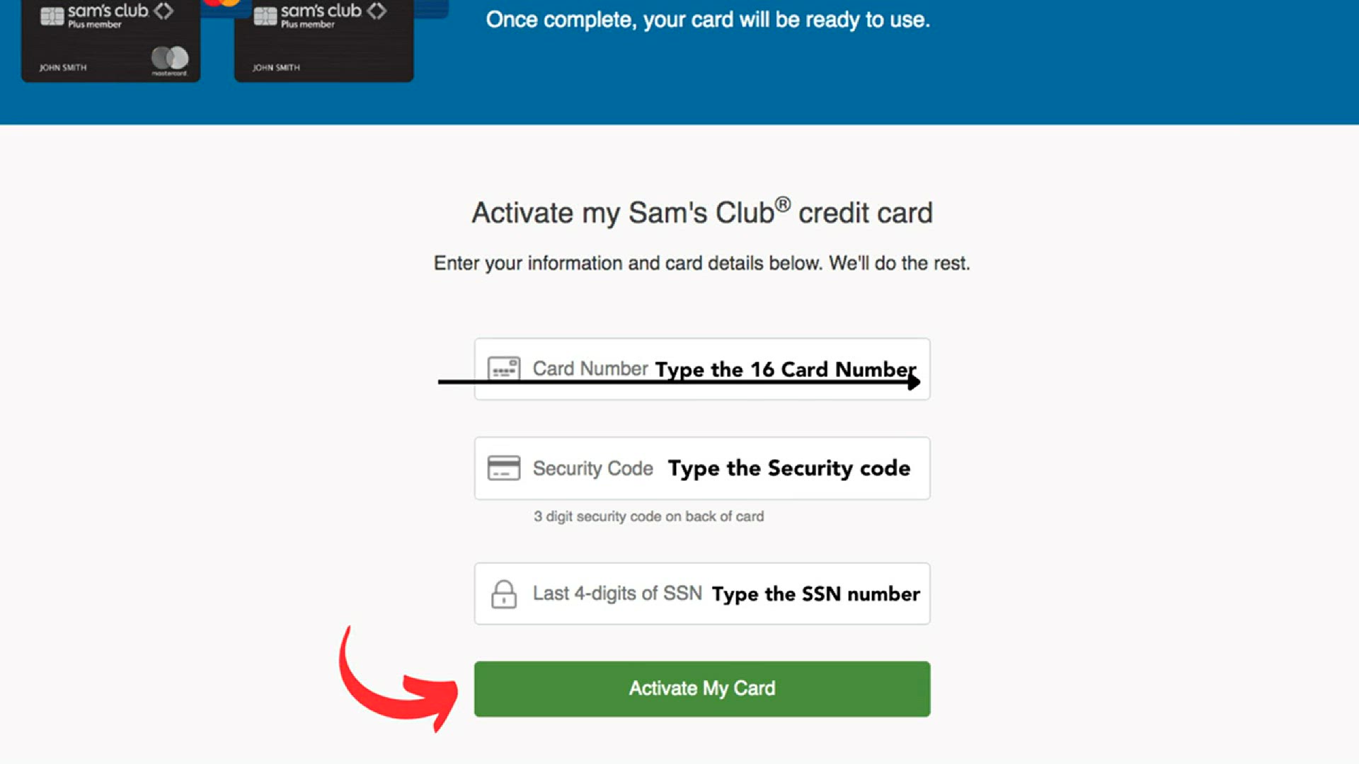 Video thumbnail for How to Activate Your Sam's Club Credit Card on Samsclubcredit.com/activate: