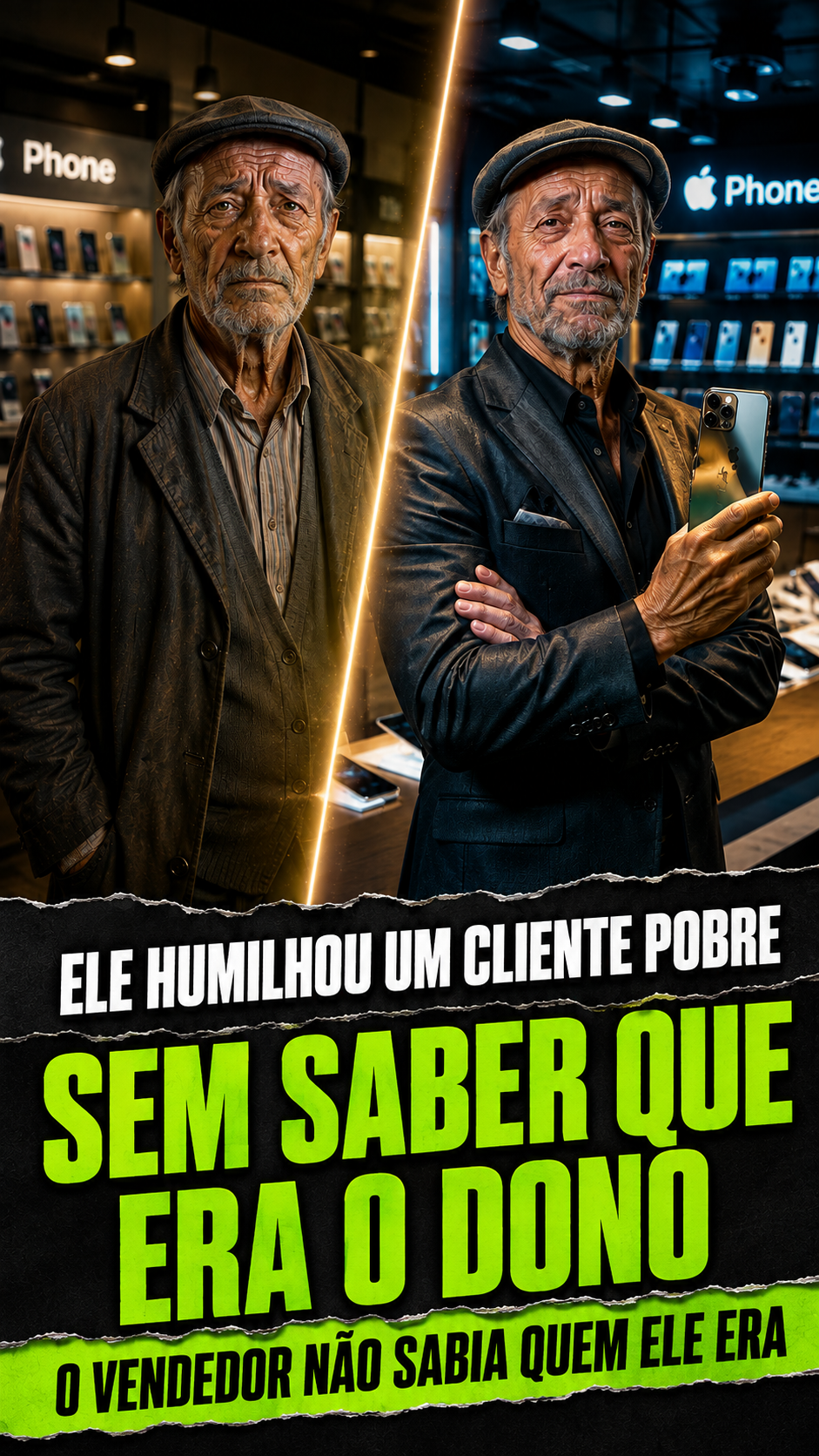 Video thumbnail for Ele Foi Humilhado na Loja... Até Descobrirem Quem Ele Realmente Era