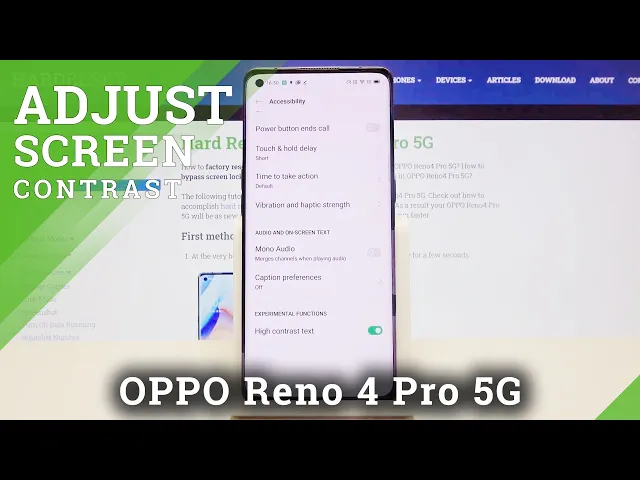 Video thumbnail for How to Find Text Options – Activate High Contrast Text on OPPO Reno 4 Pro 5G