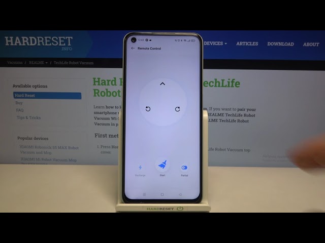 Video thumbnail for How to Move Around REALME TechLife Robot Vacuum Using realme LINK app - Activate Remote Control