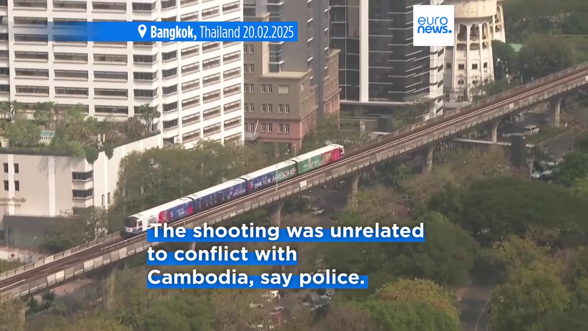 'Video thumbnail for Gunman kills five at busy Bangkok fresh food market'