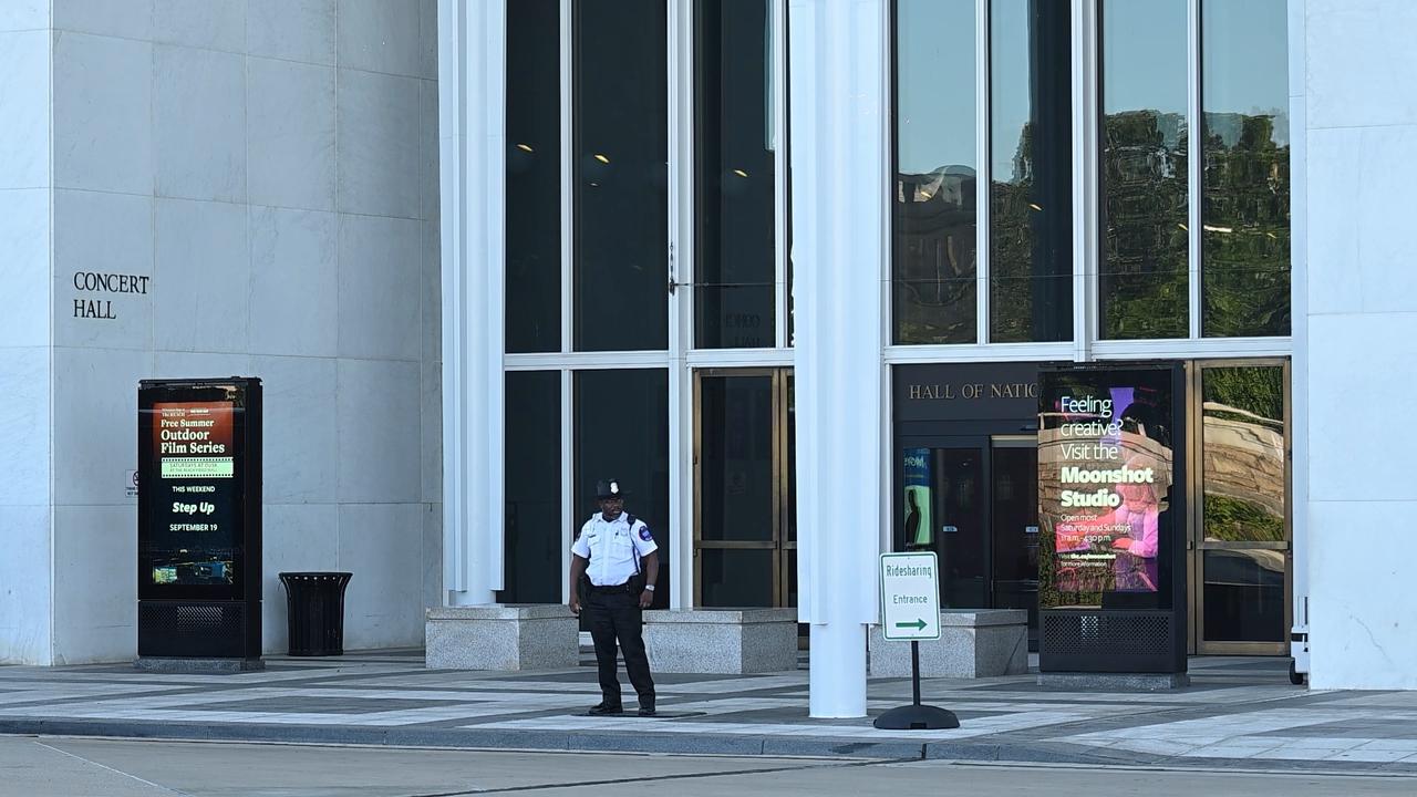 Video thumbnail for US: Kennedy Center board votes to close building after judge blocks Trump name.