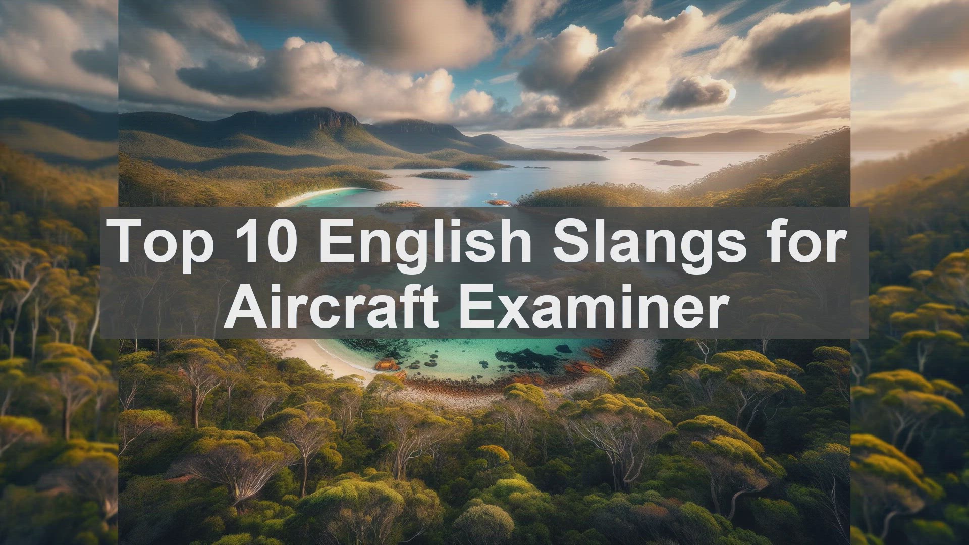 'Video thumbnail for Top 10 English Slangs for Aircraft Examiner'