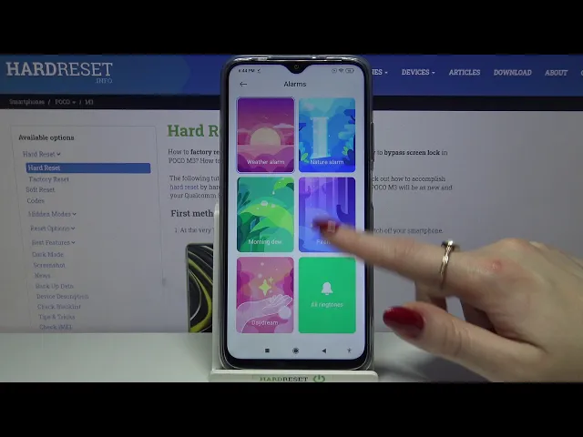 Video thumbnail for How to Set Up an Alarm Clock in Poco M3 – Add Alarm