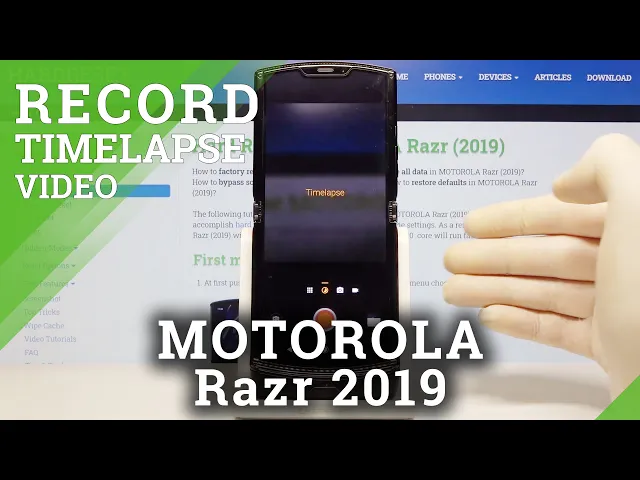 Video thumbnail for How to Record Time Lapse in MOTOROLA Razr (2019) – Record Short Video