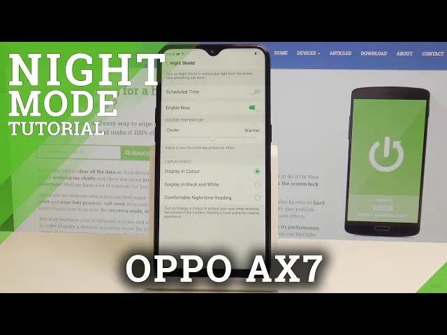 Video thumbnail for How to Enable Night Shield in OPPO AX7 - Read in Dim Light / Protect Eyes Solution