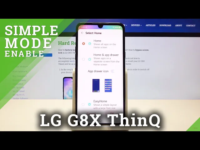Video thumbnail for Activate Simple Look - LG G8X ThinQ Easy Mode