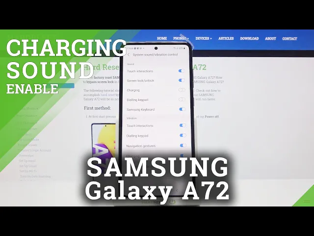 Video thumbnail for SAMSUNG Galaxy A72 and Sounds Customization – Change Charging Sounds