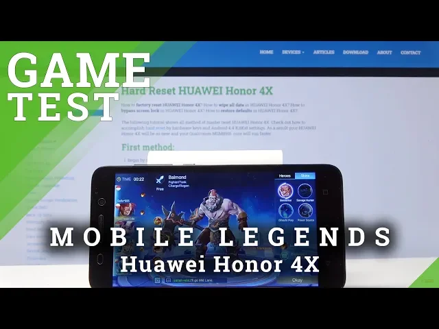 Video thumbnail for Mobile Legends GAME TEST on Huawei Honor 4X - Settings / FPS Checkup